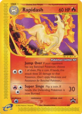 Rapidash [Pokemon Center NY] from WoTC Promo