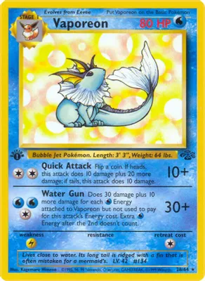 Vaporeon (28) from Jungle