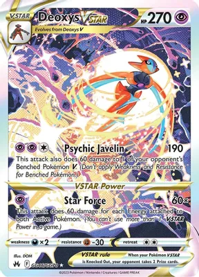 Deoxys VSTAR from SWSH: Crown Zenith: Galarian Gallery