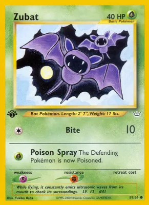 Zubat from Neo Revelation
