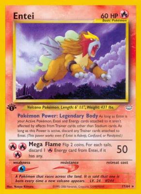Entei (17) from Neo Revelation