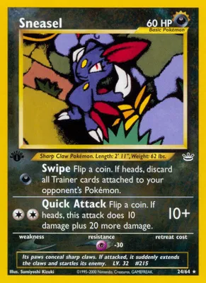 Sneasel from Neo Revelation