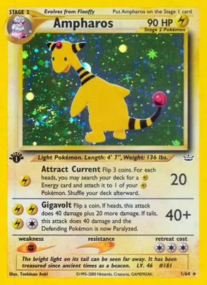 Ampharos from Neo Revelation