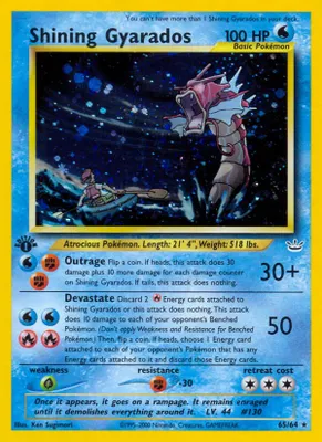 Shining Gyarados from Neo Revelation