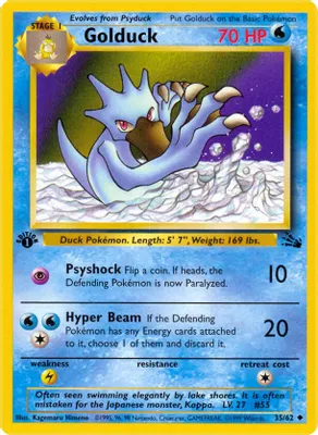 Golduck from Fossil