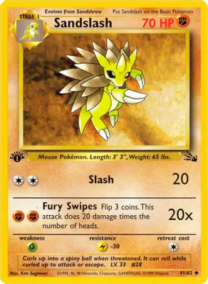 Sandslash from Fossil