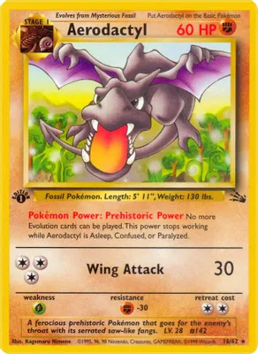 Aerodactyl (16) from Fossil