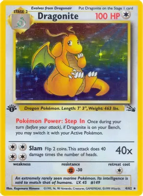 Dragonite (4) from Fossil