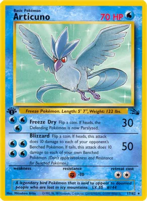 Articuno (17) from Fossil