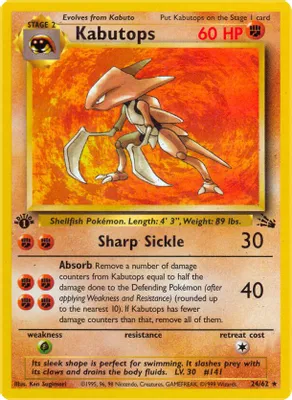 Kabutops (24) from Fossil