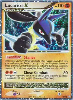 Lucario LV.X - DP12 from Diamond and Pearl Promos