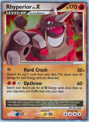 Rhyperior LV.X - DP29 from Diamond and Pearl Promos