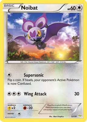 Noibat (#12) from XY Trainer Kit: Sylveon & Noivern