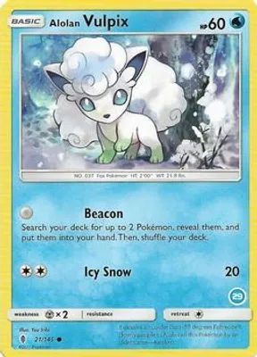 Alolan Vulpix (29) from SM Trainer Kit: Alolan Sandslash & Alolan Ninetales