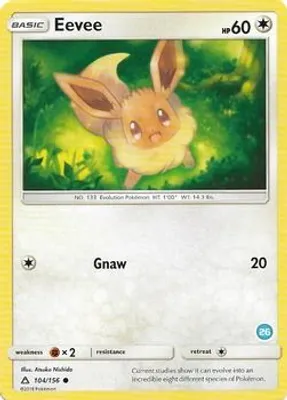 Eevee (26) from SM Trainer Kit: Alolan Sandslash & Alolan Ninetales