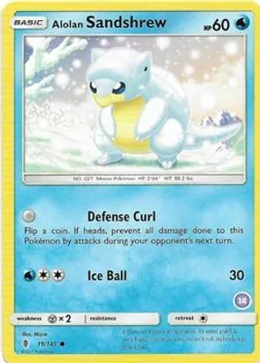 Alolan Sandshrew (14) from SM Trainer Kit: Alolan Sandslash & Alolan Ninetales
