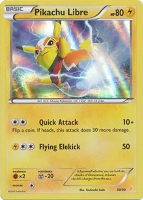Pikachu Libre (30 - Holo) from XY Trainer Kit: Pikachu Libre & Suicune