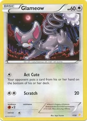 Glameow (27) from XY Trainer Kit: Pikachu Libre & Suicune