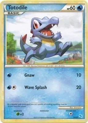 Totodile (#14) from HGSS Trainer Kit: Gyarados & Raichu