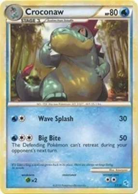 Croconaw (#13) from HGSS Trainer Kit: Gyarados & Raichu