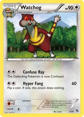 Watchog from BW Trainer Kit: Excadrill & Zoroark