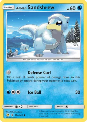 Alolan Sandshrew - 19a/145 from Alternate Art Promos