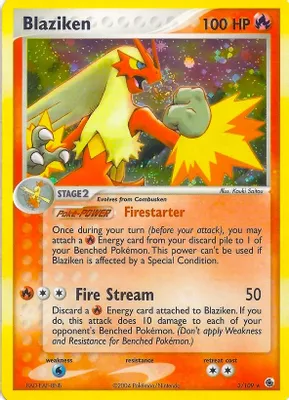 Blaziken (Holo) from EX Battle Stadium