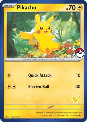 Pikachu (Blue Border) from My First Battle