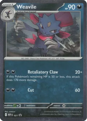 Weavile (Cosmos Holo) from ME: Mega Evolution Promo