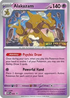 Alakazam - 003 from ME: Mega Evolution Promo
