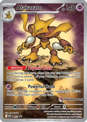 Alakazam - 009 (Pokemon Center Exclusive) from ME: Mega Evolution Promo