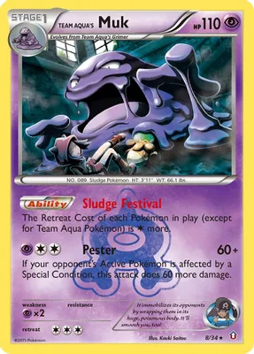 Team Aqua's Muk from Double Crisis