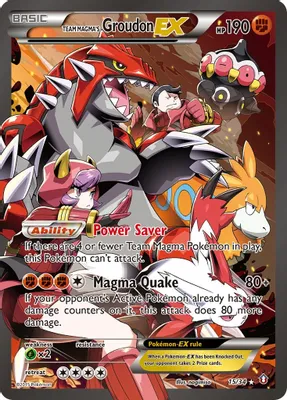 Team Magma's Groudon EX from Double Crisis