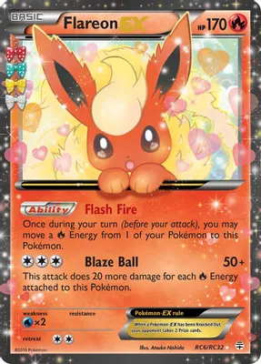 Flareon EX from Generations: Radiant Collection