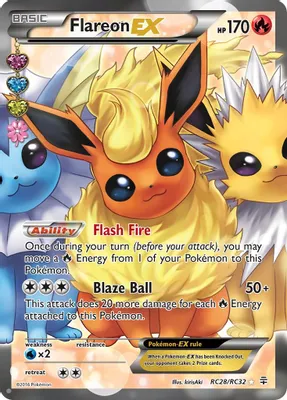 Flareon EX (Full Art) from Generations: Radiant Collection