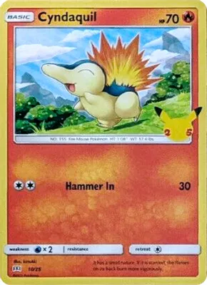 Cyndaquil - 10/25 from McDonald's 25th Anniversary Promos
