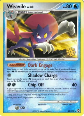Weavile - 40/132 from Countdown Calendar Promos