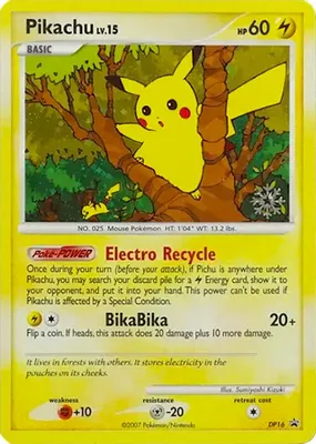 Pikachu - DP16 from Countdown Calendar Promos