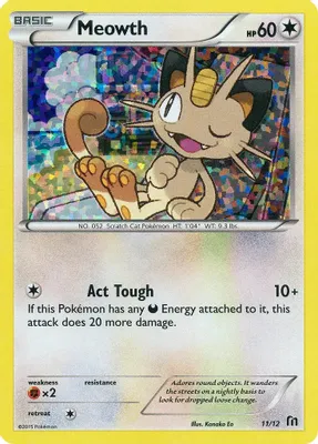Meowth - 11/12 from McDonald's Promos 2016