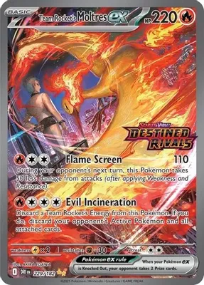 Team Rocket's Moltres ex - 229/182 (Destined Rivals Stamp) from Miscellaneous Cards & Products