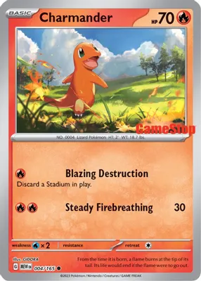Charmander - 004/165 (GameStop Exclusive) from Miscellaneous Cards & Products
