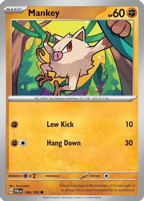 Mankey - 106/193 (Cosmos Holo) from Miscellaneous Cards & Products