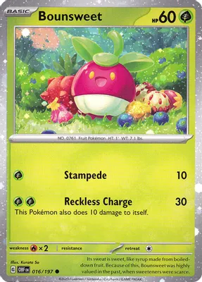 Bounsweet - 016/197 (Cosmos Holo) from Miscellaneous Cards & Products