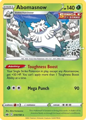 Abomasnow - 010/198 (Holiday Calendar) from Miscellaneous Cards & Products