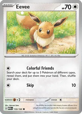 Eevee - 133/165 (Pokemon Together) from Miscellaneous Cards & Products