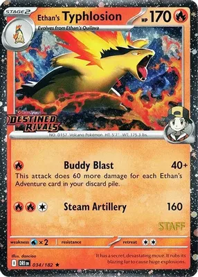 Ethan's Typhlosion (Prerelease) [Staff] from Miscellaneous Cards & Products