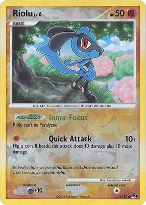 Riolu (Cracked Ice Holo) from Miscellaneous Cards & Products