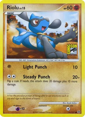 Riolu - 91/127 (SDCC 2009) from Miscellaneous Cards & Products