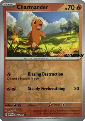 Charmander - 004/165 (EBGames Exclusive) from Miscellaneous Cards & Products