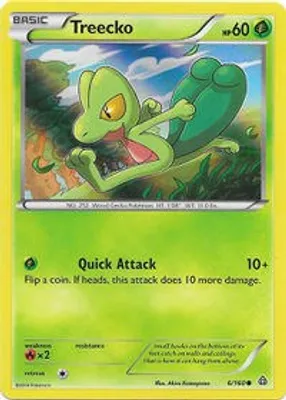 Treecko - 6/160 (Sheen Holo) from Miscellaneous Cards & Products